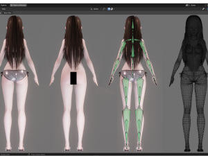 Bikini Model - Realistic Female Character - Blender Eevee 3D Model
