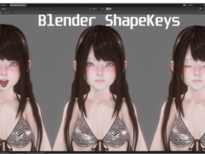 Bikini Model - Realistic Female Character - Blender Eevee 3D Model