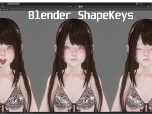 Bikini Model - Realistic Female Character - Blender Eevee 3D Model