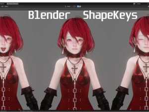 Blood Assassin Girl - Realistic Female Character - Blender Eevee 3D Model