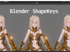 Golden Knight Girl - Realistic Female Character - Blender Eevee 3D-Modell