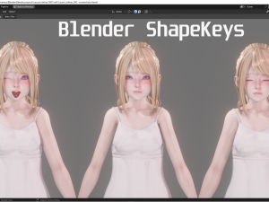 Girl in Casual Clothing 0001 - Realistic Female Character - Blender Eevee 3D Модель
