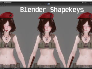 Soldier Agent Girl - Realistic Female Character - Blender Eevee 3D मॉडल