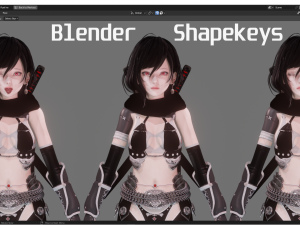 Dark Assassin - Realistic Female Character - Blender Eevee Modelo 3D