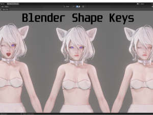 Cat Girl Cosplay - Realistic Female Character - Blender Eevee 3D Model