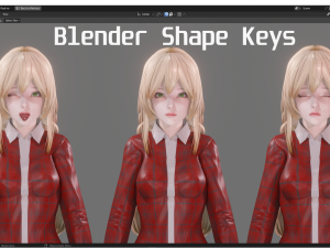 Casual Clothing 0002 - Realistic Female Character - Blender Eevee 3D 모델