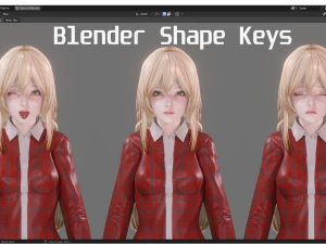 Casual Clothing 0002 - Realistic Female Character - Blender Eevee 3D Model