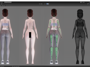 Sport Girl - Realistic Female Character - Blender Eevee 3D Модель