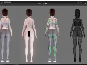 Sport Girl - Realistic Female Character - Blender Eevee 3D Model
