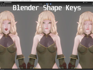 Elf Archer - Realistic Female Character - Blender Eevee 3D Model