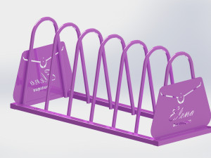 Girls bike parking Model 3D