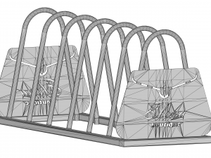 Girls bike parking 3D 模型