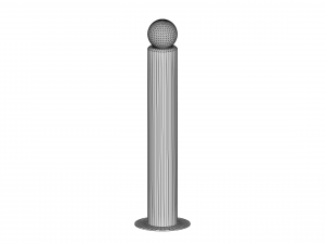 Parking bollards 3D Model