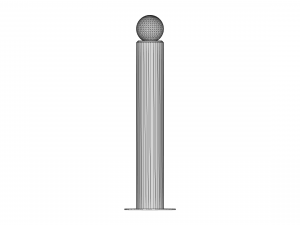 Parking bollards 3D Model