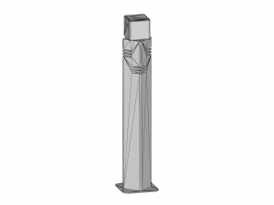Parking bollards 3D Model