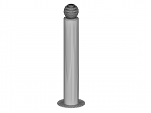 Parking bollards 3D Model