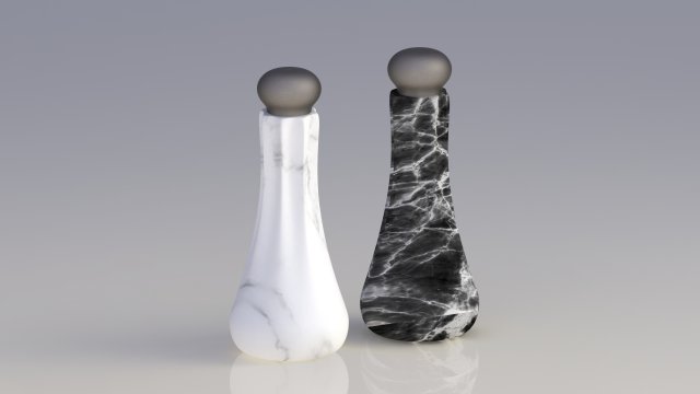 Salt and Pepper 3D Модель .c4d .max .obj .3ds .fbx .stl .blend 