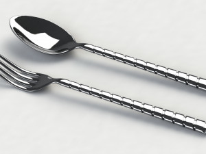 Fork and Spoon 3D 모델