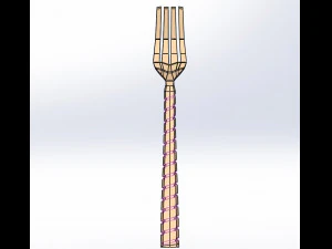 Fork and Spoon 3D Model