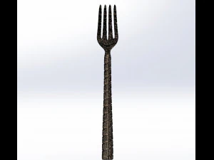 Fork and Spoon 3D Model