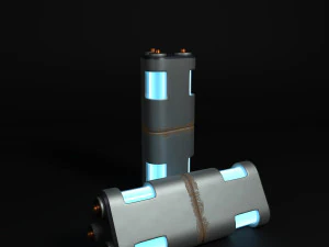 Cella di potenza futuristica di fantascienza Modello 3D