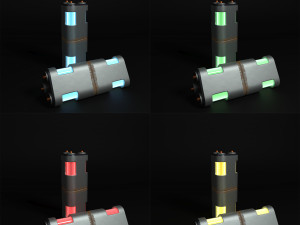 Sci-Fi Futuristic Power Cell Model 3D