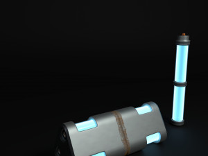 Sci-Fi Futuristic Power Cell Model 3D