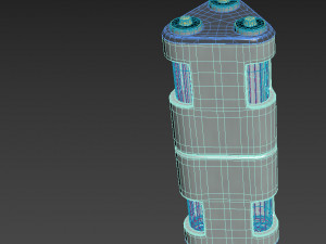 Sci-Fi Futuristic Power Cell Model 3D