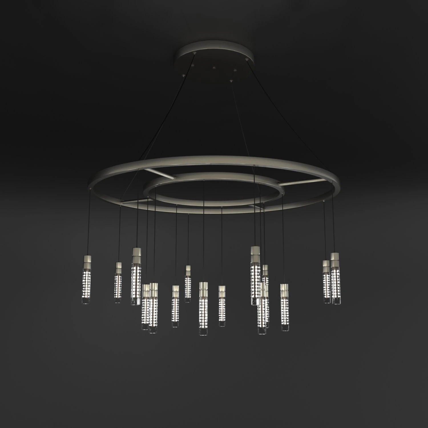 Modern Chandelier 3D Model .c4d .max .obj .3ds .fbx .stl .blend 