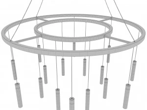 Modern Chandelier 3D Model