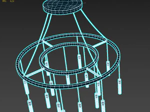 Modern Chandelier 3D Model