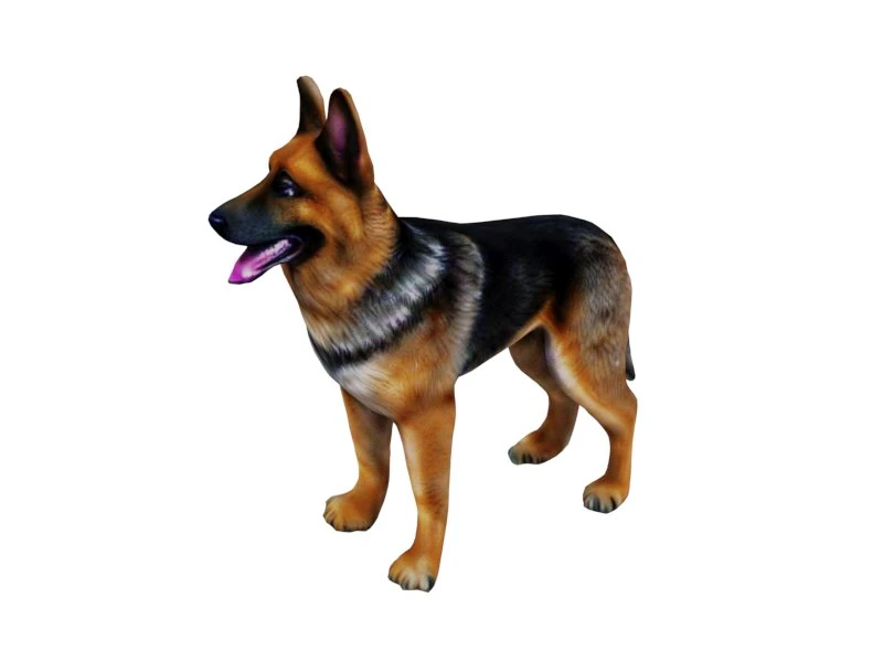 German Shepherd 3D Model .c4d .max .obj .3ds .fbx .stl .blend