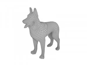 German Shepherd 3D Model