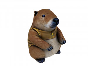 Capybara Modelo 3D