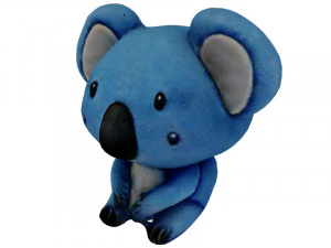 Голубая коала 3D Модель