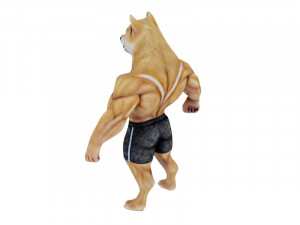 Bodybuilder doge Model 3D