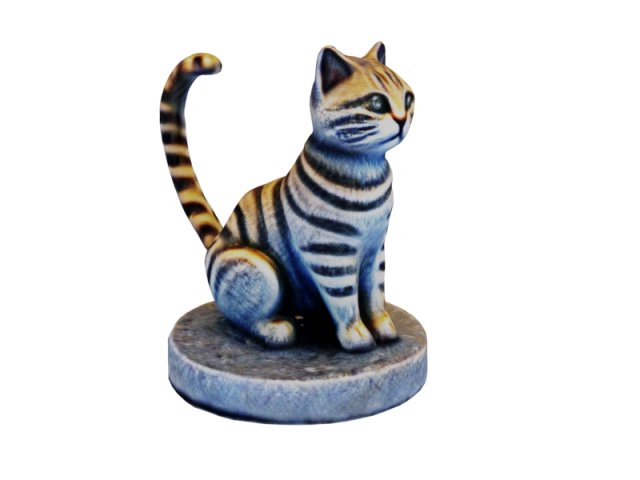 CatFigurine 3D Модель .c4d .max .obj .3ds .fbx .stl .blend 