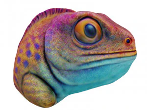 Голова хамелеона 3D Модель