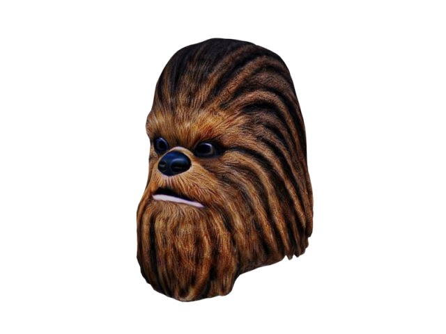 Chewbacca head 3D 模型 .c4d .max .obj .3ds .fbx .stl .blend 