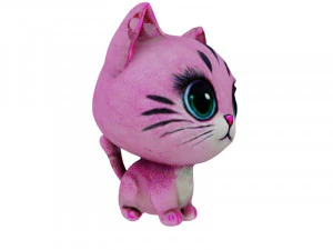 Cute pink cat 3D Model