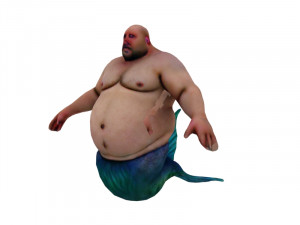 Aged merman 3D 모델