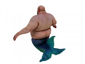 Aged merman 3D 모델