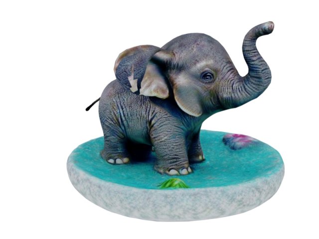Baby elephant 2 3D Model .c4d .max .obj .3ds .fbx .stl .blend 