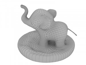 Baby elephant 2 3D Model