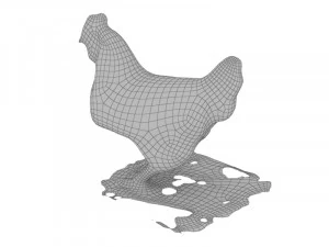 鸡 3D 模型