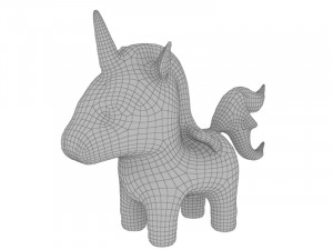 Cute unicorn Model 3D