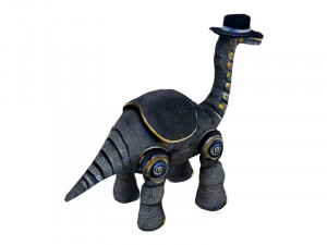 Cyborg diplodocus Model 3D