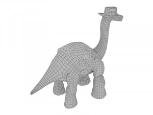Cyborg diplodocus 3D Model