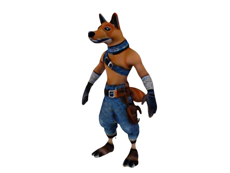 Dingo man 3D Model .c4d .max .obj .3ds .fbx .stl .blend 