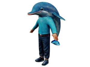 Dolphin Man 3D Model